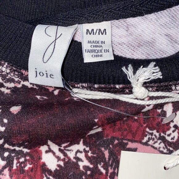 ✨ Joie Burgundy Paisley Cropped Sweatshirt✨ - Picture 7 of 7